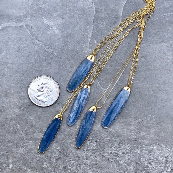 HP⭐️Estrella & Luna 18k kyonite pendant USA made - Picture 4 of 6